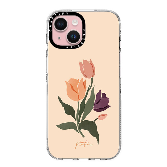 Sacree Frangine x CASETiFY iPhone 15 Case Clear Clear Case MagSafe Compatible Les Tulipes Father's Day Sacree Frangine x CASETiFY iPhone 15 Case Clear Clear Case MagSafe Compatible Les Tulipes Father's Day