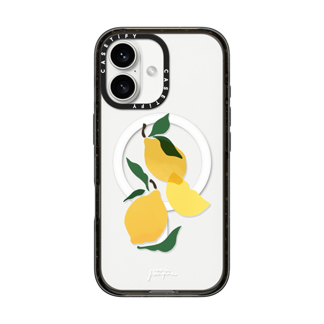 Sacree Frangine x CASETiFY iPhone 16 Case Fruit,Geometric Black インパクトケース MagSafe対応 Composition Citrons by Sacrée Frangine Mother's Day Sacree Frangine x CASETiFY iPhone 16 Case Fruit,Geometric Black インパクトケース MagSafe対応 Composition Citrons by Sacrée Frangine Mother's Day