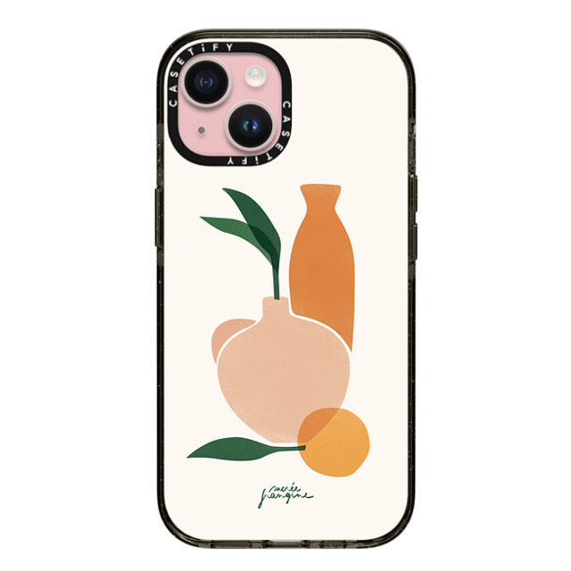 Sacree Frangine x CASETiFY iPhone 15 ケース Fruit,Geometric ブラック インパクトケース Composition Céramique By Sacrée Frangine Father's Day Sacree Frangine x CASETiFY iPhone 15 ケース Fruit,Geometric ブラック インパクトケース Composition Céramique By Sacrée Frangine Father's Day