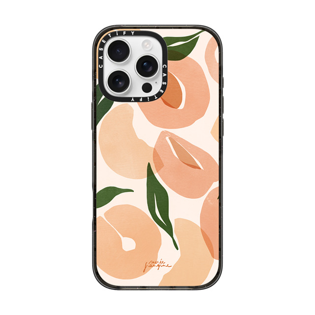 Sacree Frangine x CASETiFY iPhone 16 Pro Max Case Fruit,Geometric Black Impact Case Douces Pêches By Sacrée Frangine Father's Day Sacree Frangine x CASETiFY iPhone 16 Pro Max Case Fruit,Geometric Black Impact Case Douces Pêches By Sacrée Frangine Father's Day