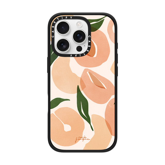 Sacree Frangine x CASETiFY iPhone 16 Pro ケース Fruit,Geometric マットブラック インパクトケース MagSafe対応 Douces Pêches By Sacrée Frangine Father's Day Sacree Frangine x CASETiFY iPhone 16 Pro ケース Fruit,Geometric マットブラック インパクトケース MagSafe対応 Douces Pêches By Sacrée Frangine Father's Day