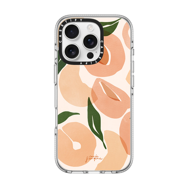 Sacree Frangine x CASETiFY iPhone 16 Pro ケース Fruit,Geometric クリア クリア ケース MagSafe対応 Douces Pêches By Sacrée Frangine Father's Day Sacree Frangine x CASETiFY iPhone 16 Pro ケース Fruit,Geometric クリア クリア ケース MagSafe対応 Douces Pêches By Sacrée Frangine Father's Day
