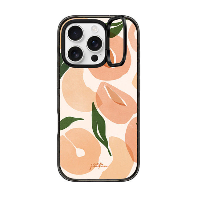 Sacree Frangine x CASETiFY iPhone 16 Pro ケース Fruit,Geometric ブラック インパクトリングスタンドケース MagSafe対応 Douces Pêches By Sacrée Frangine Father's Day Sacree Frangine x CASETiFY iPhone 16 Pro ケース Fruit,Geometric ブラック インパクトリングスタンドケース MagSafe対応 Douces Pêches By Sacrée Frangine Father's Day