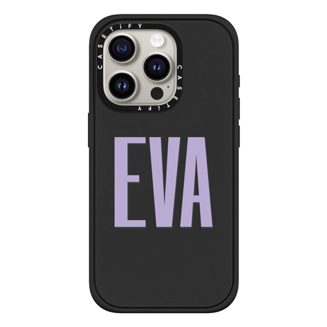 CASETiFY iPhone 15 Pro Case Matte Black Impact Case MagSafe Compatible Custom Case - EVA CASETiFY iPhone 15 Pro Case Matte Black Impact Case MagSafe Compatible Custom Case - EVA
