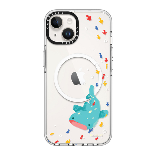 Liliuhms x CASETiFY iPhone 14 Case Clear Clear Case MagSafe Compatible Whale Shark's Open Space Liliuhms x CASETiFY iPhone 14 Case Clear Clear Case MagSafe Compatible Whale Shark's Open Space