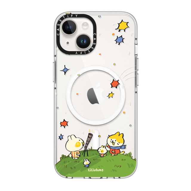 Liliuhms x CASETiFY iPhone 14 ケース クリア クリア ケース MagSafe対応 Starry Night with Friends