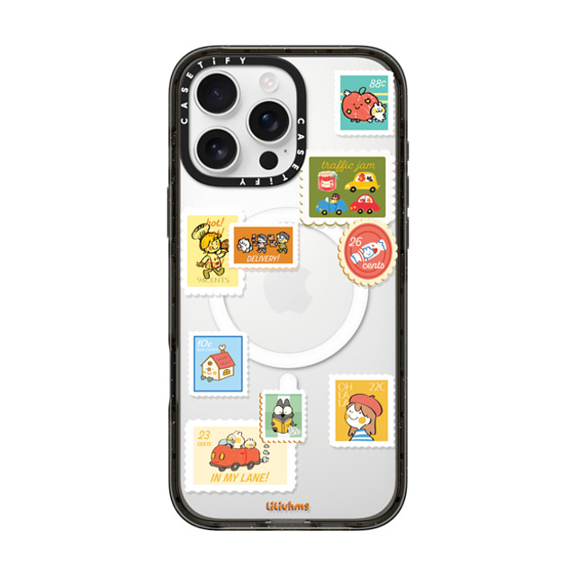 Liliuhms x CASETiFY iPhone 16 Pro Max ケース Cartoon ブラック インパクトケース MagSafe対応 Pop of Postage Father's Day Liliuhms x CASETiFY iPhone 16 Pro Max ケース Cartoon ブラック インパクトケース MagSafe対応 Pop of Postage Father's Day