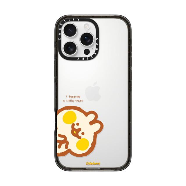 Liliuhms x CASETiFY iPhone 16 Pro Max ケース Cartoon ブラック インパクトケース A Little Treat Bunny Back to School Liliuhms x CASETiFY iPhone 16 Pro Max ケース Cartoon ブラック インパクトケース A Little Treat Bunny Back to School