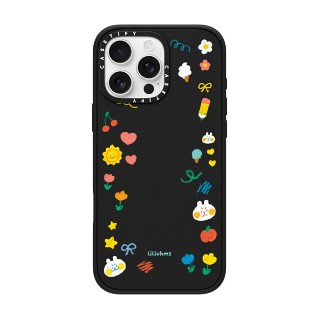Liliuhms x CASETiFY iPhone 16 Pro Max ケース Cartoon マットブラック インパクトケース MagSafe対応 Colors & Crayons Father's Day Liliuhms x CASETiFY iPhone 16 Pro Max ケース Cartoon マットブラック インパクトケース MagSafe対応 Colors & Crayons Father's Day