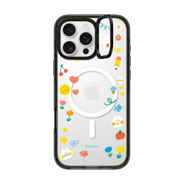 Liliuhms x CASETiFY iPhone 16 Pro Max ケース Cartoon ブラック インパクトリングスタンドケース MagSafe対応 Colors & Crayons Father's Day Liliuhms x CASETiFY iPhone 16 Pro Max ケース Cartoon ブラック インパクトリングスタンドケース MagSafe対応 Colors & Crayons Father's Day