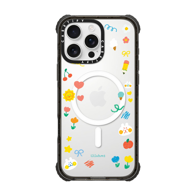 Liliuhms x CASETiFY iPhone 16 Pro Max ケース Cartoon ブラック ウルトラ インパクトケース MagSafe 対応 Colors & Crayons Father's Day Liliuhms x CASETiFY iPhone 16 Pro Max ケース Cartoon ブラック ウルトラ インパクトケース MagSafe 対応 Colors & Crayons Father's Day