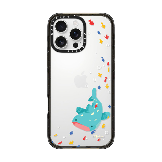 Liliuhms x CASETiFY iPhone 16 Pro Max ケース ブラック インパクトケース Whale Shark's Open Space