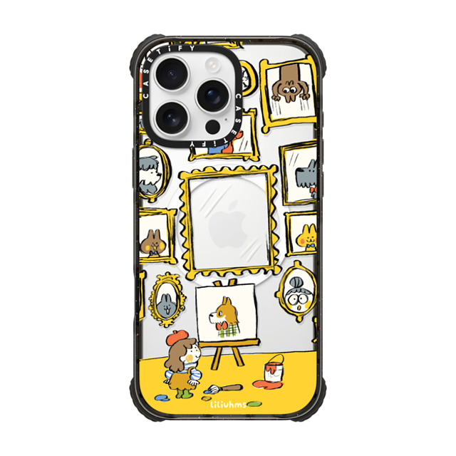 Liliuhms x CASETiFY iPhone 16 Pro Max Case Black ウルトラ インパクトケース MagSafe 対応 The Artist's Pet Portraits Liliuhms x CASETiFY iPhone 16 Pro Max Case Black ウルトラ インパクトケース MagSafe 対応 The Artist's Pet Portraits