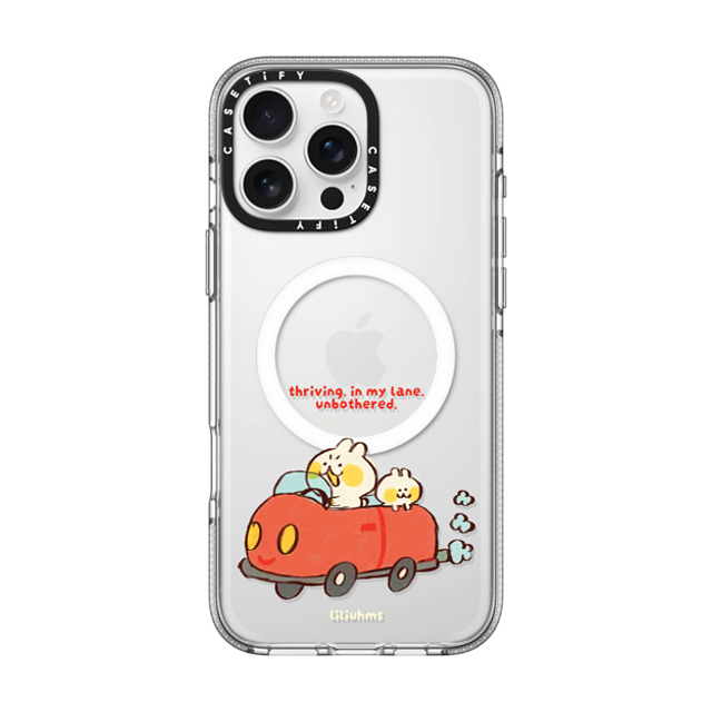Liliuhms x CASETiFY iPhone 16 Pro Max ケース Cartoon クリア クリア ケース MagSafe対応 Two Buns Road Trip Back to School Liliuhms x CASETiFY iPhone 16 Pro Max ケース Cartoon クリア クリア ケース MagSafe対応 Two Buns Road Trip Back to School