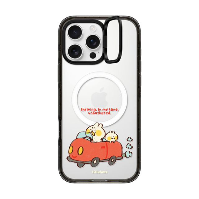 Liliuhms x CASETiFY iPhone 16 Pro Max ケース Cartoon ブラック インパクトリングスタンドケース MagSafe対応 Two Buns Road Trip Father's Day Liliuhms x CASETiFY iPhone 16 Pro Max ケース Cartoon ブラック インパクトリングスタンドケース MagSafe対応 Two Buns Road Trip Father's Day