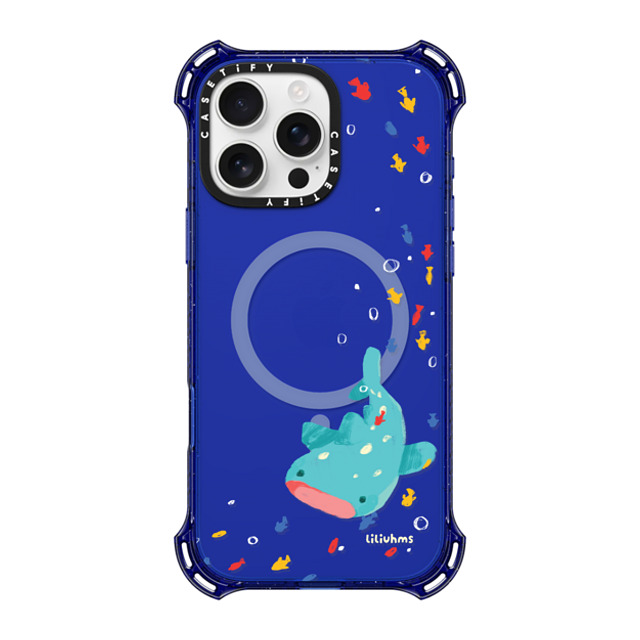 Liliuhms x CASETiFY iPhone 16 Pro Max Case Cartoon コバルトブルー バウンスケース Whale Shark's Open Space Father's Day Liliuhms x CASETiFY iPhone 16 Pro Max Case Cartoon コバルトブルー バウンスケース Whale Shark's Open Space Father's Day