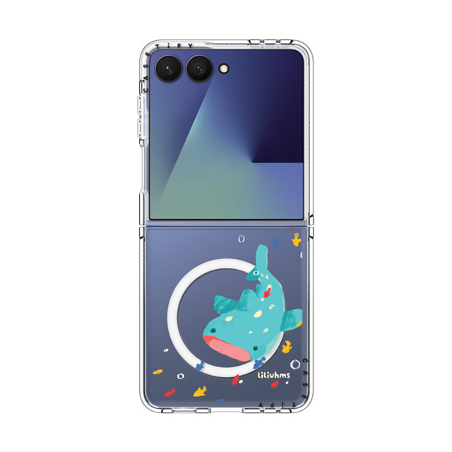 Liliuhms x CASETiFY Galaxy Z Flip7 ケース Cartoon クリア マグネット式 インパクトケース Whale Shark's Open Space Liliuhms x CASETiFY Galaxy Z Flip7 ケース Cartoon クリア マグネット式 インパクトケース Whale Shark's Open Space