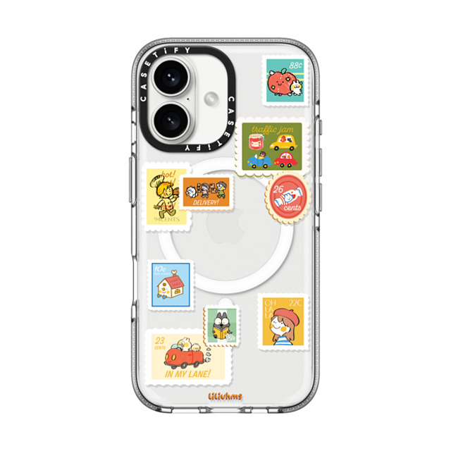 Liliuhms x CASETiFY iPhone 16 ケース Cartoon クリア クリア ケース MagSafe対応 Pop of Postage Father's Day Liliuhms x CASETiFY iPhone 16 ケース Cartoon クリア クリア ケース MagSafe対応 Pop of Postage Father's Day