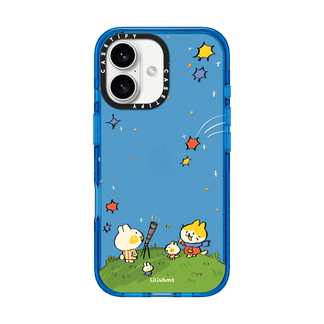 Liliuhms x CASETiFY iPhone 16 ケース スカイブルー インパクトケース Starry Night with Friends