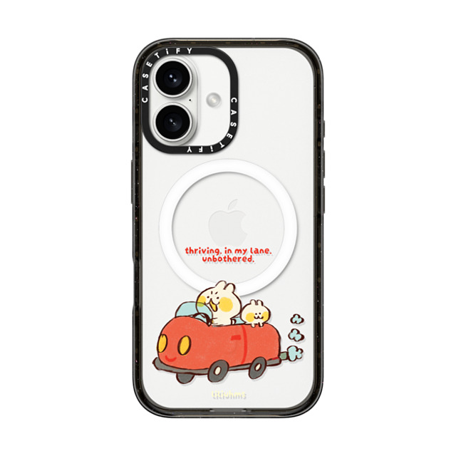 Liliuhms x CASETiFY iPhone 16 ケース Cartoon ブラック インパクトケース MagSafe対応 Two Buns Road Trip Father's Day Liliuhms x CASETiFY iPhone 16 ケース Cartoon ブラック インパクトケース MagSafe対応 Two Buns Road Trip Father's Day