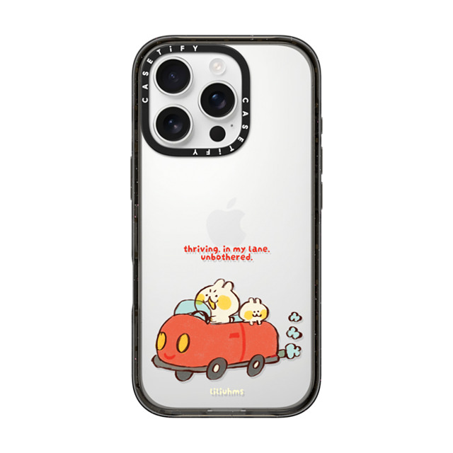 Liliuhms x CASETiFY iPhone 16 Pro ケース Cartoon ブラック インパクトケース Two Buns Road Trip Back to School Liliuhms x CASETiFY iPhone 16 Pro ケース Cartoon ブラック インパクトケース Two Buns Road Trip Back to School