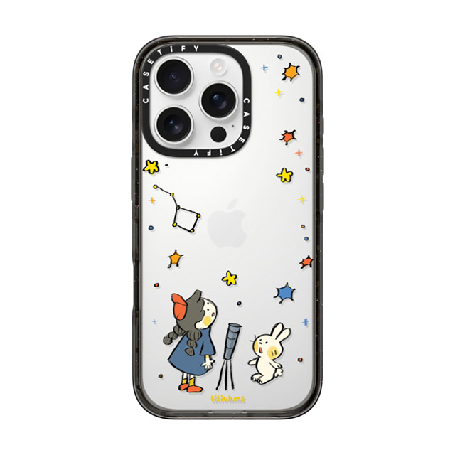 Liliuhms x CASETiFY iPhone 16 Pro ケース Cartoon ブラック インパクトケース Starry Night Explosion Back to School Liliuhms x CASETiFY iPhone 16 Pro ケース Cartoon ブラック インパクトケース Starry Night Explosion Back to School