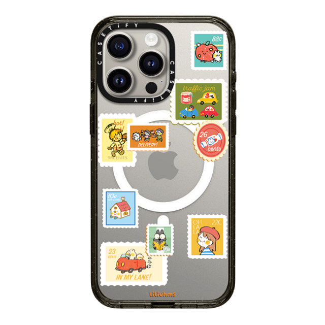 Liliuhms x CASETiFY iPhone 15 Pro Max ケース Cartoon ブラック インパクトケース MagSafe対応 Pop of Postage Father's Day Liliuhms x CASETiFY iPhone 15 Pro Max ケース Cartoon ブラック インパクトケース MagSafe対応 Pop of Postage Father's Day