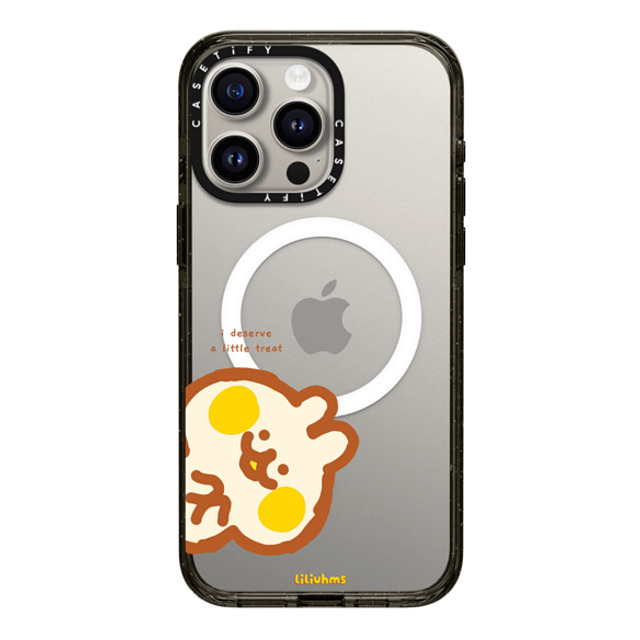 Liliuhms x CASETiFY iPhone 15 Pro Max ケース Cartoon ブラック インパクトケース MagSafe対応 A Little Treat Bunny Back to School Liliuhms x CASETiFY iPhone 15 Pro Max ケース Cartoon ブラック インパクトケース MagSafe対応 A Little Treat Bunny Back to School