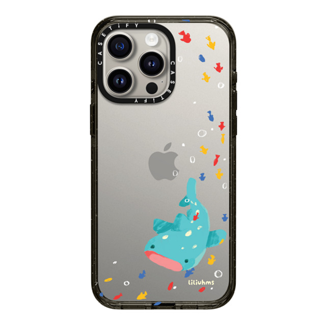 Liliuhms x CASETiFY iPhone 15 Pro Max ケース ブラック インパクトケース Whale Shark's Open Space