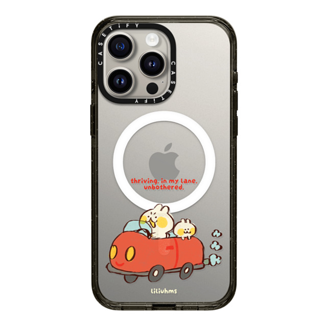 Liliuhms x CASETiFY iPhone 15 Pro Max ケース Cartoon ブラック インパクトケース MagSafe対応 Two Buns Road Trip Back to School Liliuhms x CASETiFY iPhone 15 Pro Max ケース Cartoon ブラック インパクトケース MagSafe対応 Two Buns Road Trip Back to School