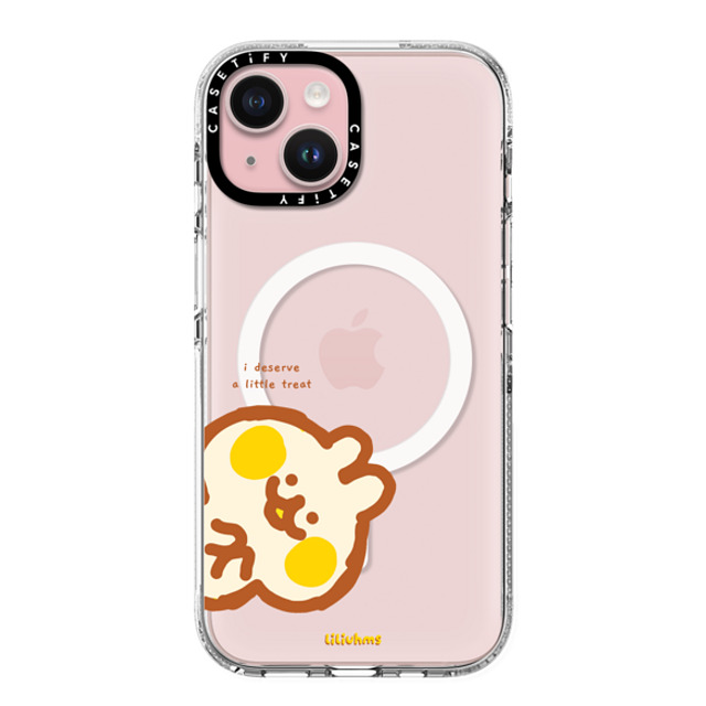 Liliuhms x CASETiFY iPhone 15 ケース Cartoon クリア クリア ケース MagSafe対応 A Little Treat Bunny Back to School Liliuhms x CASETiFY iPhone 15 ケース Cartoon クリア クリア ケース MagSafe対応 A Little Treat Bunny Back to School