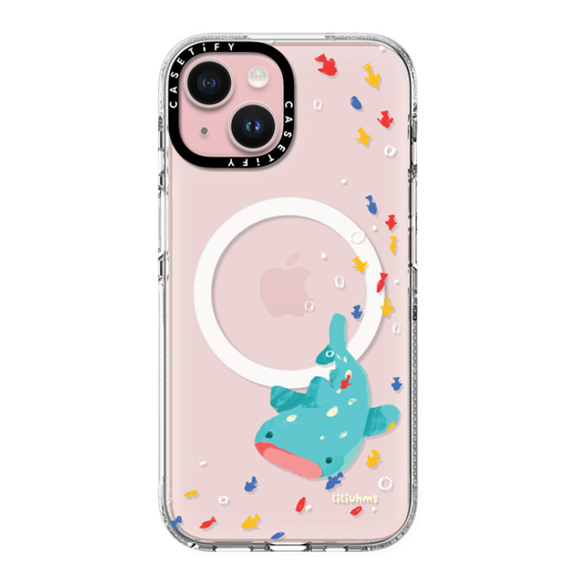 Liliuhms x CASETiFY iPhone 15 ケース クリア クリア ケース MagSafe対応 Whale Shark's Open Space