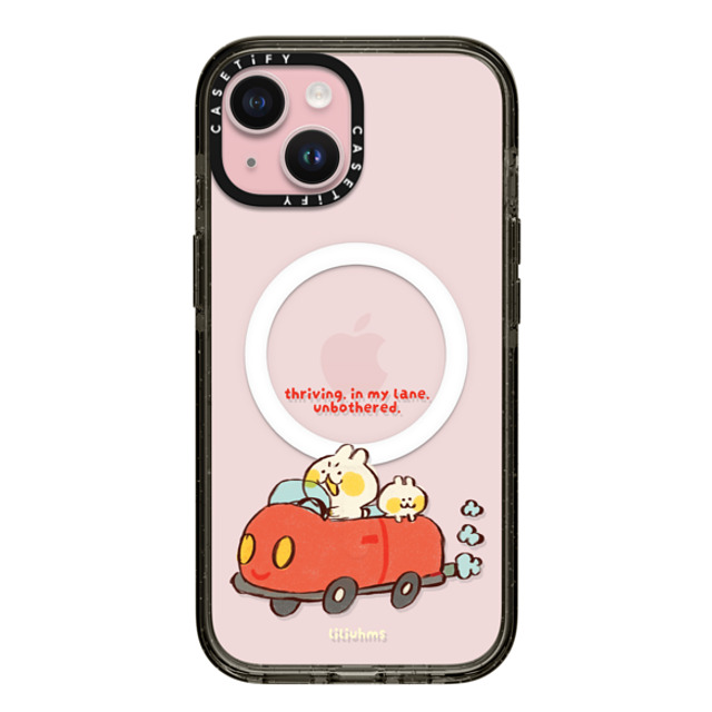 Liliuhms x CASETiFY iPhone 15 ケース Cartoon ブラック インパクトケース MagSafe対応 Two Buns Road Trip Father's Day Liliuhms x CASETiFY iPhone 15 ケース Cartoon ブラック インパクトケース MagSafe対応 Two Buns Road Trip Father's Day