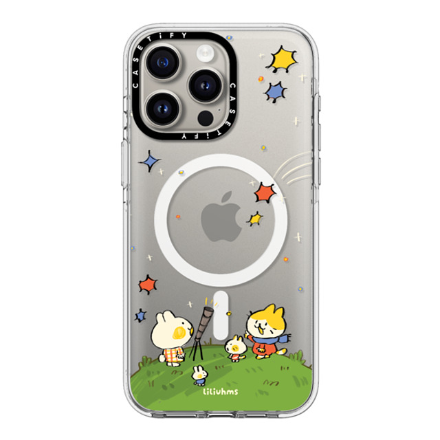 Liliuhms x CASETiFY iPhone 15 Pro Max ケース クリア クリア ケース MagSafe対応 Starry Night with Friends