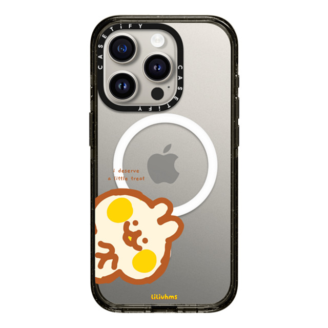 Liliuhms x CASETiFY iPhone 15 Pro ケース Cartoon ブラック インパクトケース MagSafe対応 A Little Treat Bunny Back to School Liliuhms x CASETiFY iPhone 15 Pro ケース Cartoon ブラック インパクトケース MagSafe対応 A Little Treat Bunny Back to School