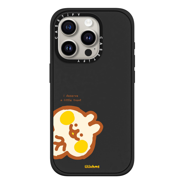 Liliuhms x CASETiFY iPhone 15 Pro ケース Cartoon マットブラック インパクトケース MagSafe対応 A Little Treat Bunny Back to School Liliuhms x CASETiFY iPhone 15 Pro ケース Cartoon マットブラック インパクトケース MagSafe対応 A Little Treat Bunny Back to School