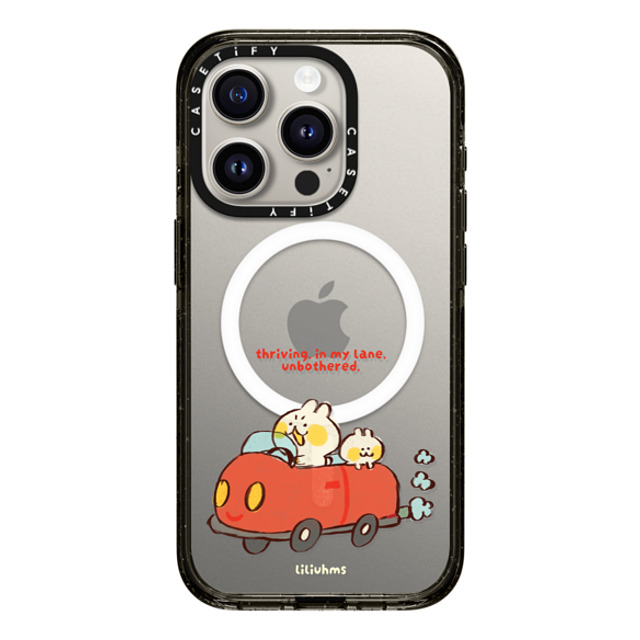 Liliuhms x CASETiFY iPhone 15 Pro ケース Cartoon ブラック インパクトケース MagSafe対応 Two Buns Road Trip Back to School Liliuhms x CASETiFY iPhone 15 Pro ケース Cartoon ブラック インパクトケース MagSafe対応 Two Buns Road Trip Back to School