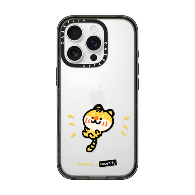 Liliuhms x CASETiFY iPhone 16 Pro Case Bunny,Cartoon Black インパクトケース Little Tiger Mother's Day Liliuhms x CASETiFY iPhone 16 Pro Case Bunny,Cartoon Black インパクトケース Little Tiger Mother's Day