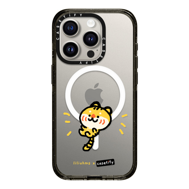 Liliuhms x CASETiFY iPhone 15 Pro Case Bunny,Cartoon Black Impact Case MagSafe Compatible Little Tiger Mother's Day Liliuhms x CASETiFY iPhone 15 Pro Case Bunny,Cartoon Black Impact Case MagSafe Compatible Little Tiger Mother's Day