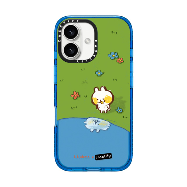 Liliuhms x CASETiFY iPhone 16 ケース スカイブルー インパクトケース Bun's Reflection