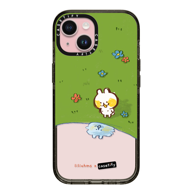 Liliuhms x CASETiFY iPhone 15 Case Black Impact Case Bun's Reflection Liliuhms x CASETiFY iPhone 15 Case Black Impact Case Bun's Reflection