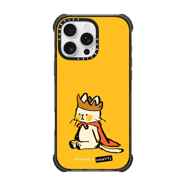 Liliuhms x CASETiFY iPhone 16 Pro Max ケース Cat,Cartoon ブラック ウルトラ インパクトケース MagSafe 対応 The King of Cats Father's Day Liliuhms x CASETiFY iPhone 16 Pro Max ケース Cat,Cartoon ブラック ウルトラ インパクトケース MagSafe 対応 The King of Cats Father's Day