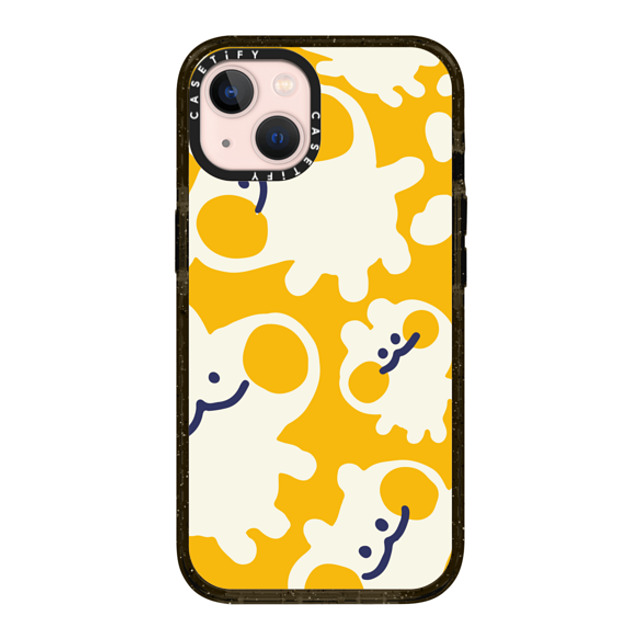 Liliuhms x CASETiFY iPhone 13 ケース ブラック インパクトケース Melty Buns