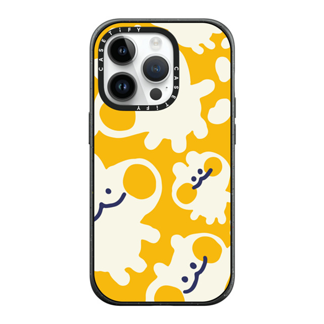 Liliuhms x CASETiFY iPhone 14 Pro ケース マットブラック インパクトケース MagSafe対応 Melty Buns