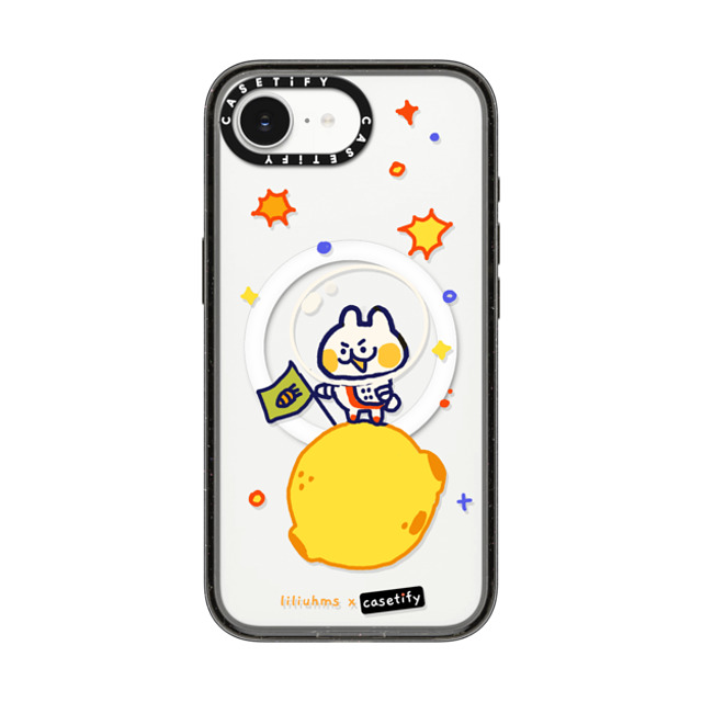 Liliuhms x CASETiFY iPhone 16e ケース Star,Bunny ブラック インパクトケース MagSafe対応 Bun in Space Back to School Liliuhms x CASETiFY iPhone 16e ケース Star,Bunny ブラック インパクトケース MagSafe対応 Bun in Space Back to School