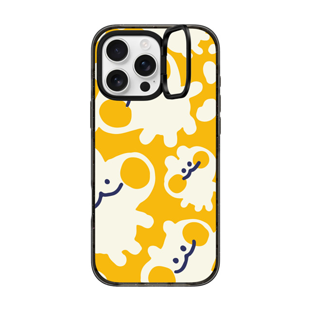 Liliuhms x CASETiFY iPhone 16 Pro Max ケース ブラック インパクトリングスタンドケース MagSafe対応 Melty Buns