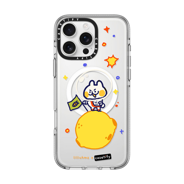 Liliuhms x CASETiFY iPhone 16 Pro Max ケース Star,Bunny クリア クリア ケース MagSafe対応 Bun in Space Back to School Liliuhms x CASETiFY iPhone 16 Pro Max ケース Star,Bunny クリア クリア ケース MagSafe対応 Bun in Space Back to School