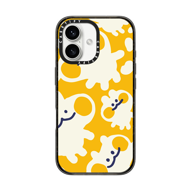 Liliuhms x CASETiFY iPhone 16 ケース ブラック インパクトケース Melty Buns