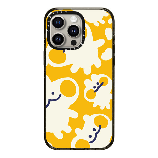 Liliuhms x CASETiFY iPhone 15 Pro Max ケース ブラック インパクトケース Melty Buns