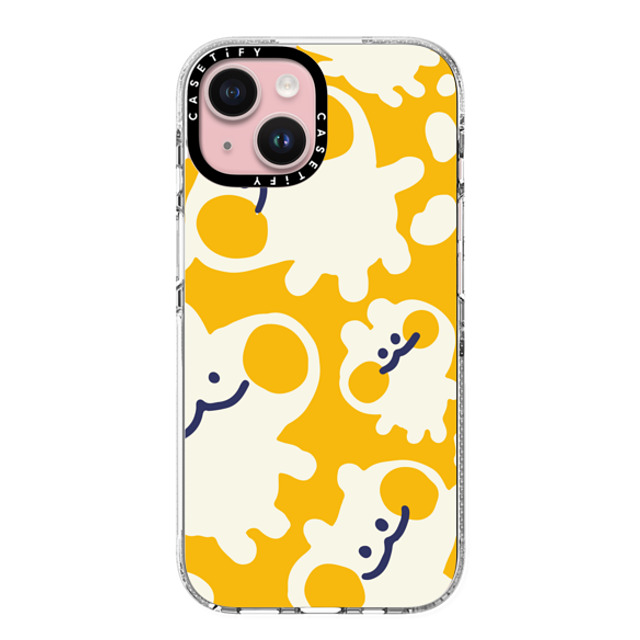 Liliuhms x CASETiFY iPhone 15 ケース クリア クリア ケース MagSafe対応 Melty Buns